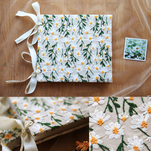 日系清新碎花布面相册本手工DIY