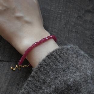 大仙的串儿《似锦》天然红刚玉手链项链红绳手链女款轻奢小众精致