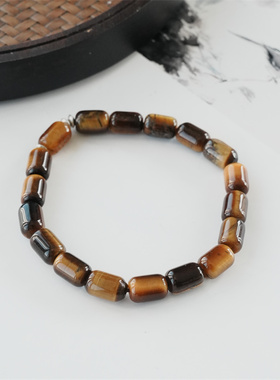小众设计天然黄虎眼手串水晶原创