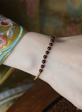 天然石榴石手串串珠国风手链