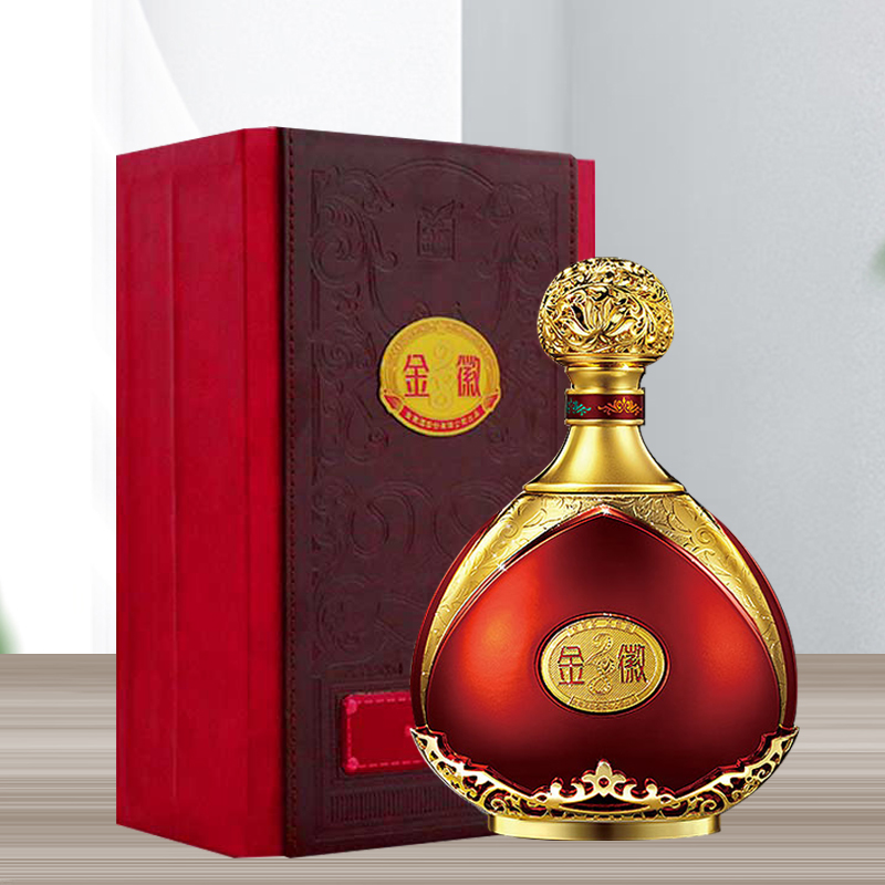 甘肃特产白酒世纪金徽28年50度500ml浓香型粮食酒送礼盒装收藏