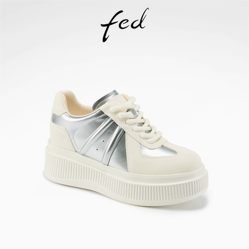 fed怀旧街潮真皮女鞋春季