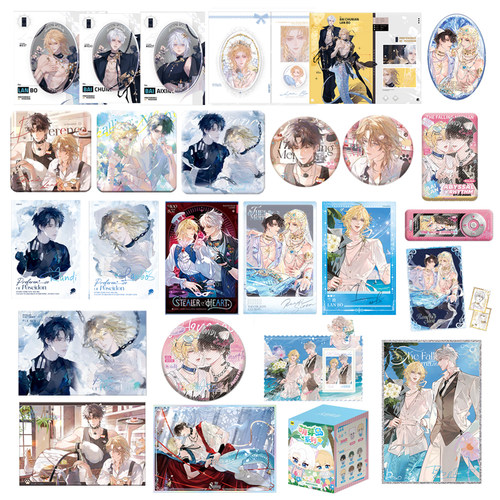 官谷人鱼陷落正版周边合集徽章吧唧收藏卡透卡白楚年兰波原著衍生