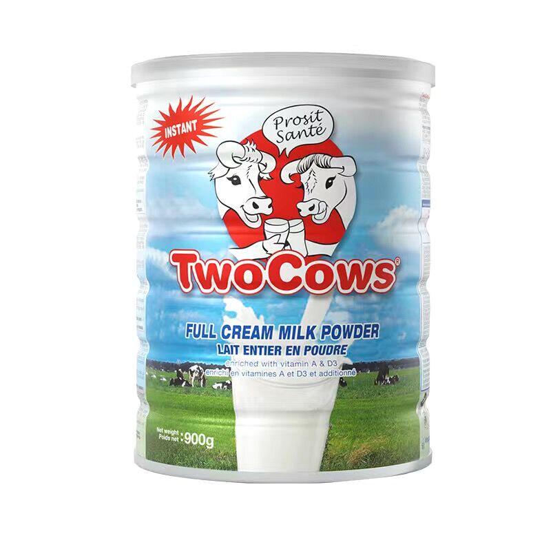 荷兰进口TwoCows双牛淘高斯高钙全脂/脱脂成人学生老年牛奶粉900g