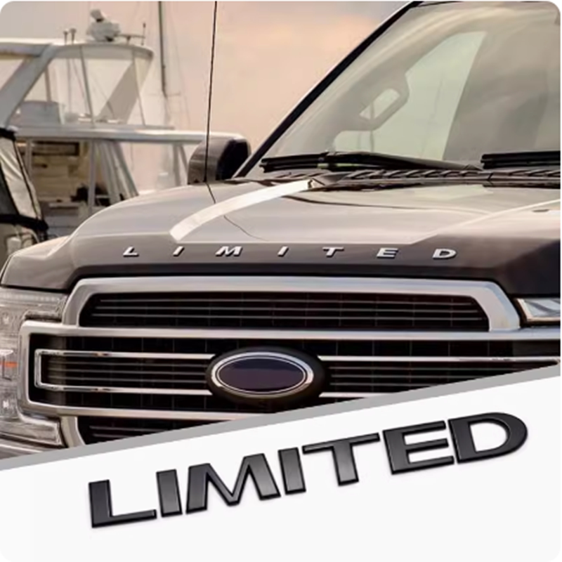 适用于福特猛禽f150限量款车标皮卡limited车头机盖贴标金属车贴