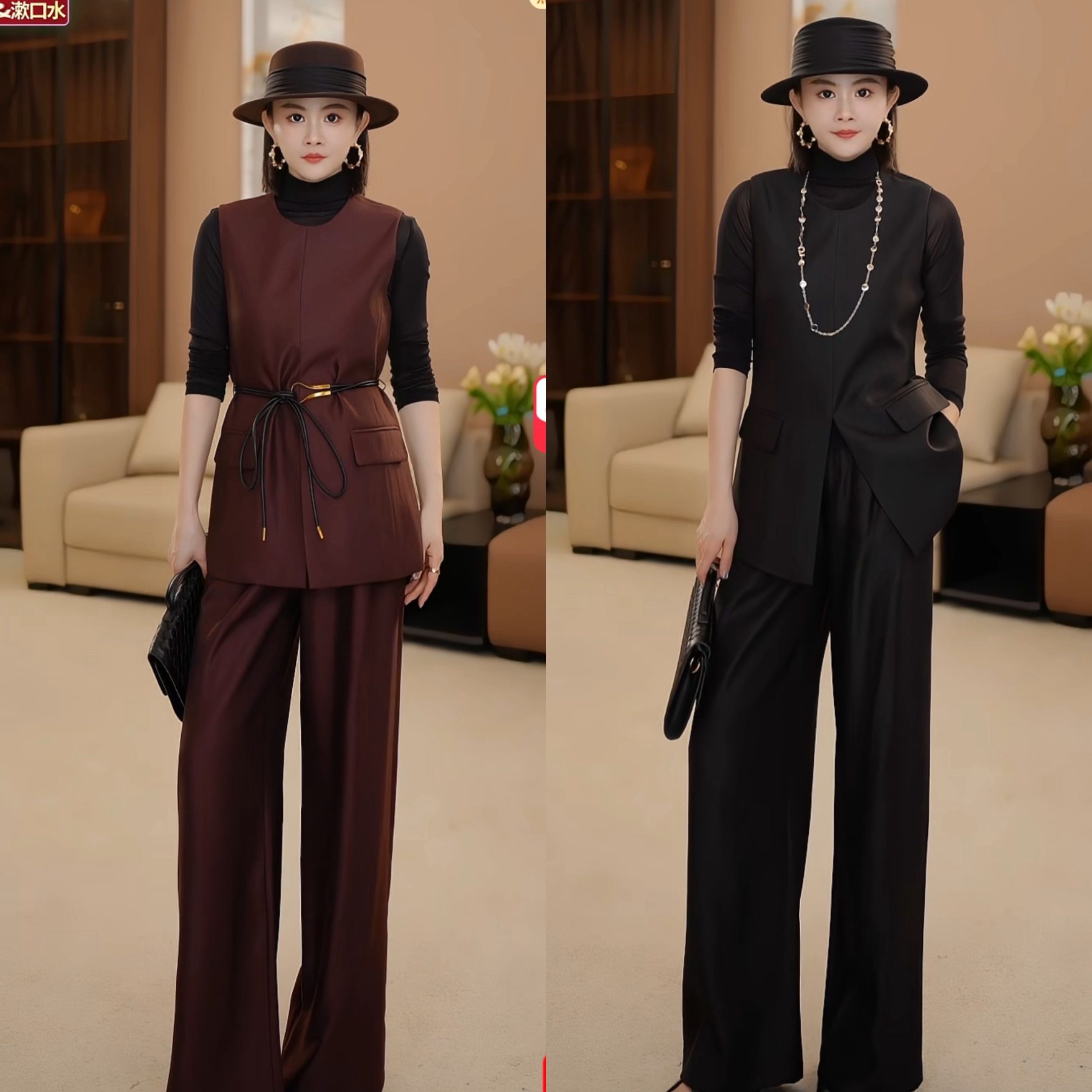 【ForeverHH】 高级感气质重工法式套装