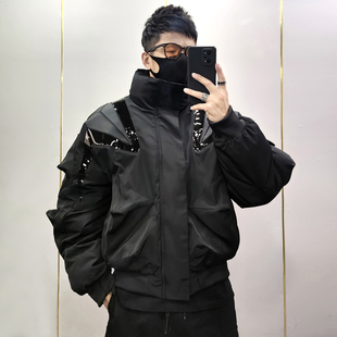 痞帅棉袄新款 2025冬季 立领棉服高领短款 男士 加厚潮牌棉衣外套 新款