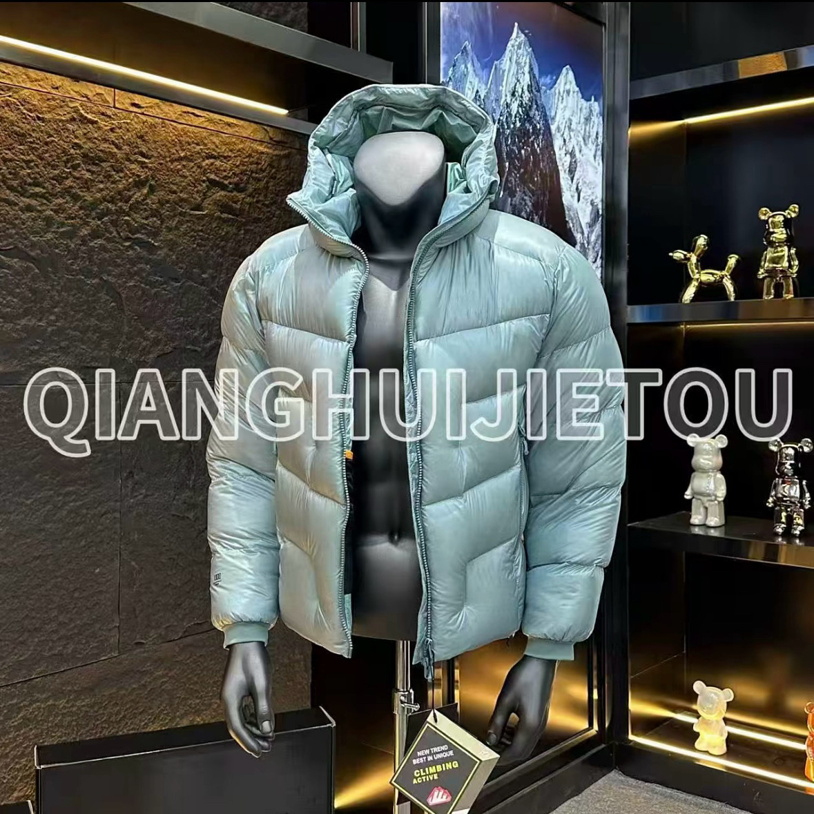 面包羽绒服极地拒水新国标白鸭绒5000GT外套男女绒轻量化保暖抗寒