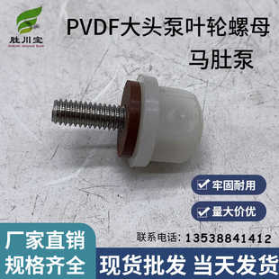PVDF大头泵叶轮螺母马肚泵自吸泵叶轮锁母国宝塑宝胜川宝通用配件