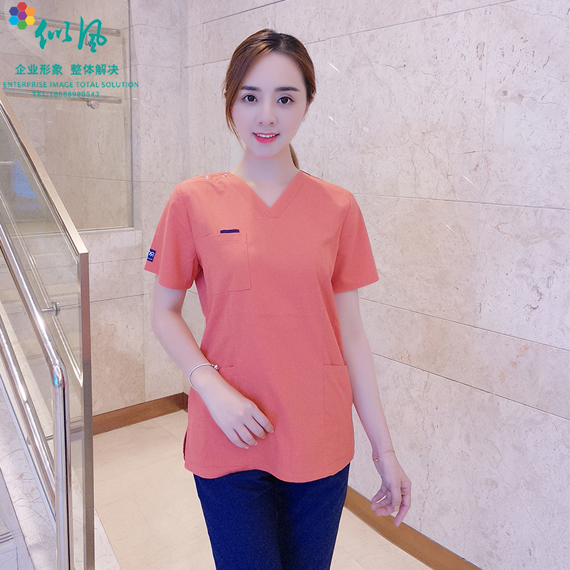 韩式洗手衣护理服弹力舒适抗皱