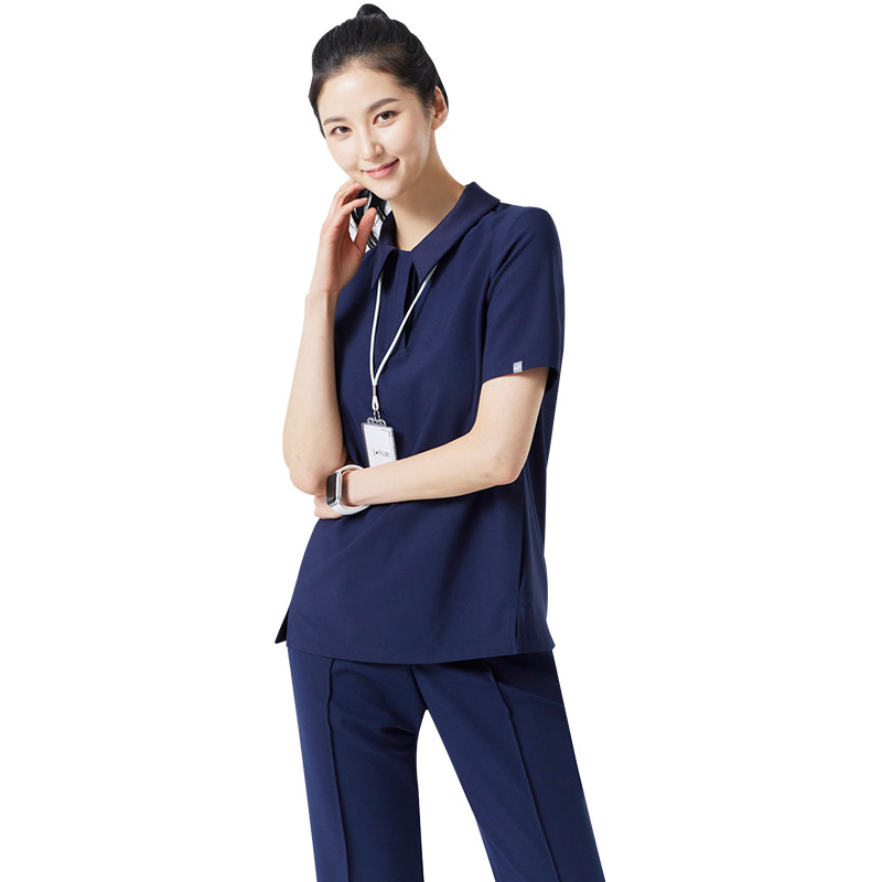 KOREAN PLASTIC SURGERY HOSPITAL OVERALLS SUMMER SHORT SLEEVE BEAUTY SALON TECHNICIAN SLIM ORAL DENTAL CARE CLOTHES FEMALE