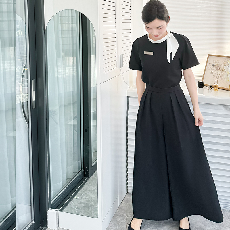 2026韩式高端美容院酒店前台会所工服气质养生技师服裙裤套装春夏