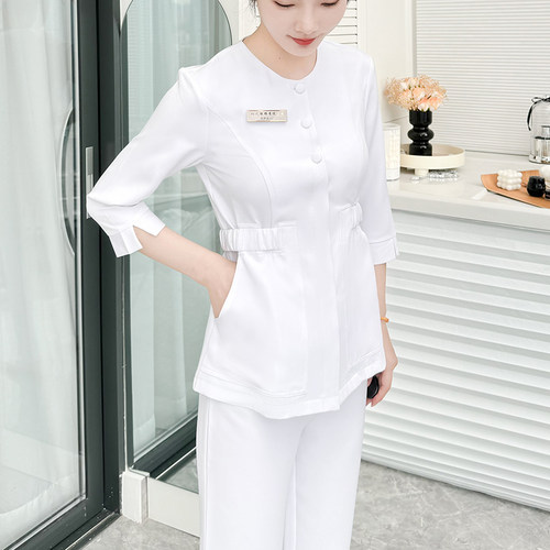 工作服短袖七分袖修身时尚抗皱