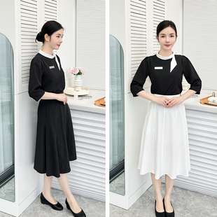 美容师工作服女夏季美业人高级感皮肤管理酒店前台医疗美容院套装
