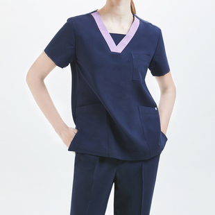 新款刷手服短袖手术室洗手衣女手术衣口腔牙科医生康复治疗师工服