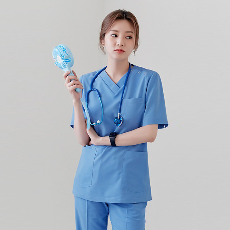 KOREAN VERSION OF HIGH-END PLASTIC SURGERY HOSPITAL NURSE UNIFORM WOMENS HAND WASHING CLOTHES HAND BRUSH CLOTHES ORAL DENTIST CLOTHES SPLIT SUIT