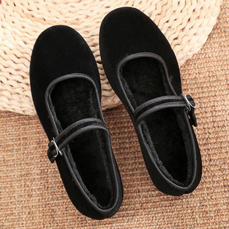 冬季老北京棉鞋女防滑酒店工作加绒夹棉黑布鞋保暖软底妈妈棉鞋,女鞋,传统布鞋,淘宝优惠券,粉丝福利购,淘宝优惠卷