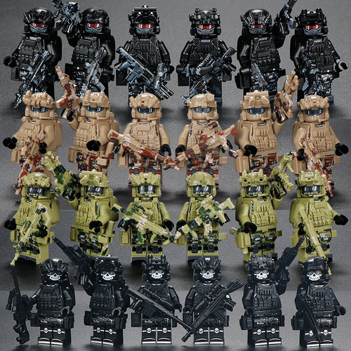 军事特种兵人仔士兵警察小人偶