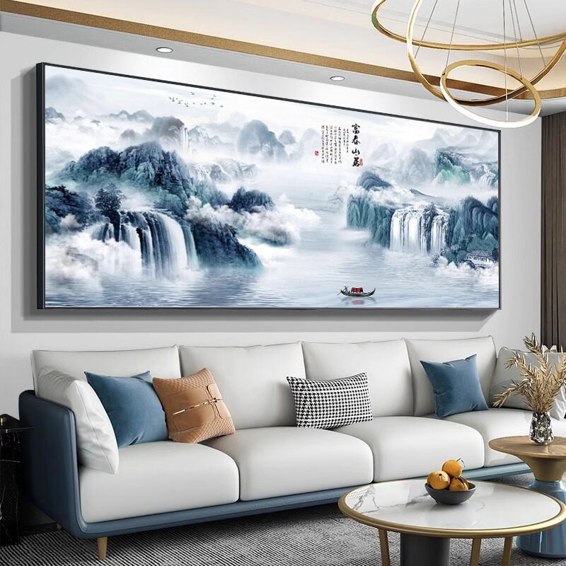 富春山居图十字绣2026新款线绣客厅大幅山水画风景2026手工自己绣