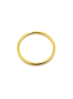 LFLM 古法金色简约素圈时尚百搭戒指女气质轻奢小众设计感食指环