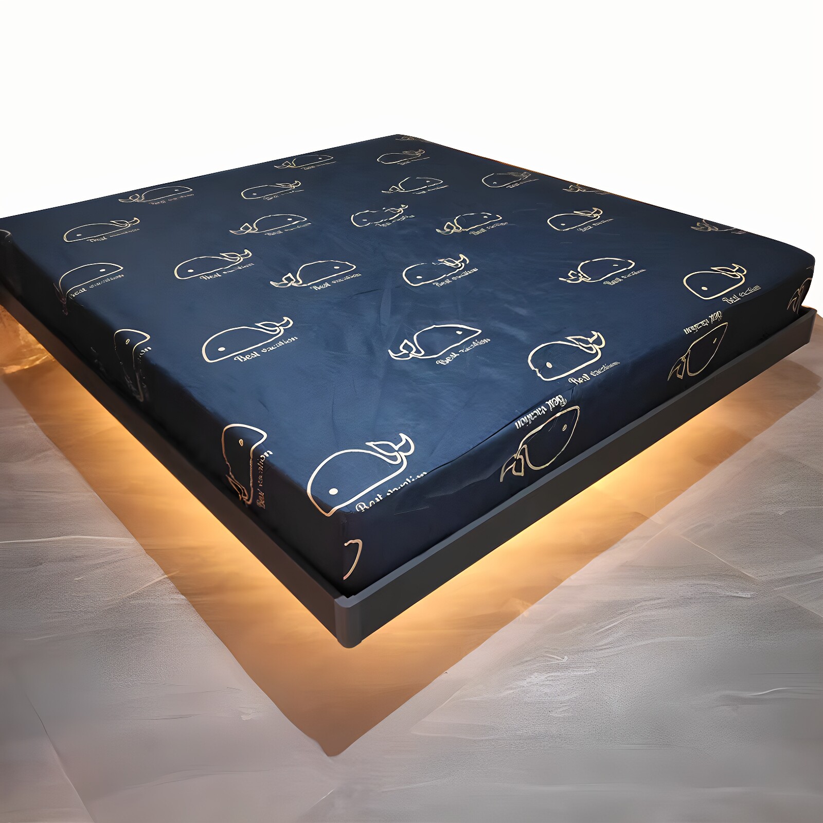 静音钢架悬浮床双人床加厚铁艺无床头大床家用极简悬空床承重力强