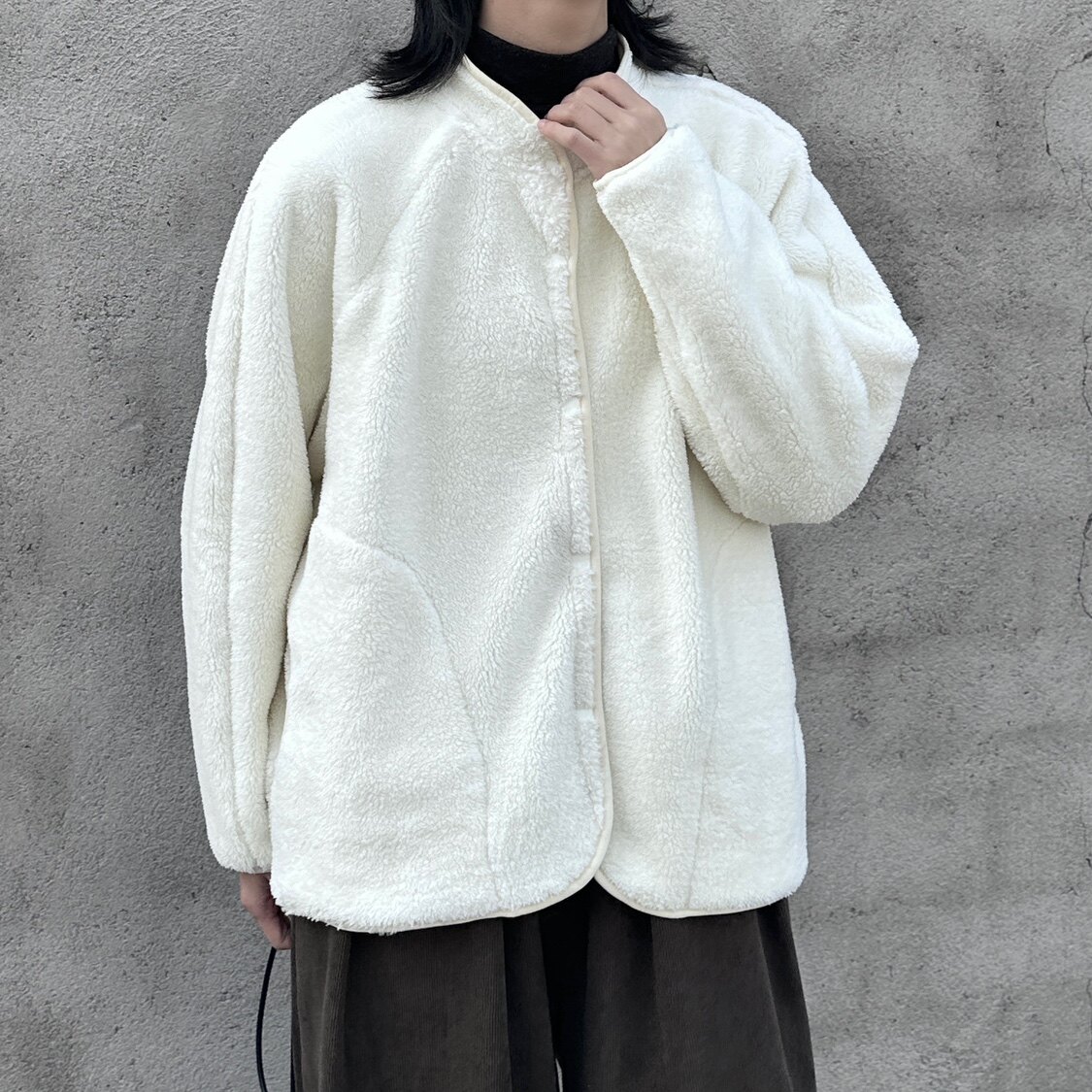 2308P89加厚双面绒外套女摇粒绒复合,女装短外套,钱塘801（原钱塘901）