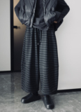 K013P85格子裤女加厚，女装休闲裤，钱塘801（原钱塘901）