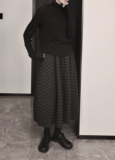 Q005P格子半身裙女加厚，女装半身裙，钱塘801（原钱塘901）