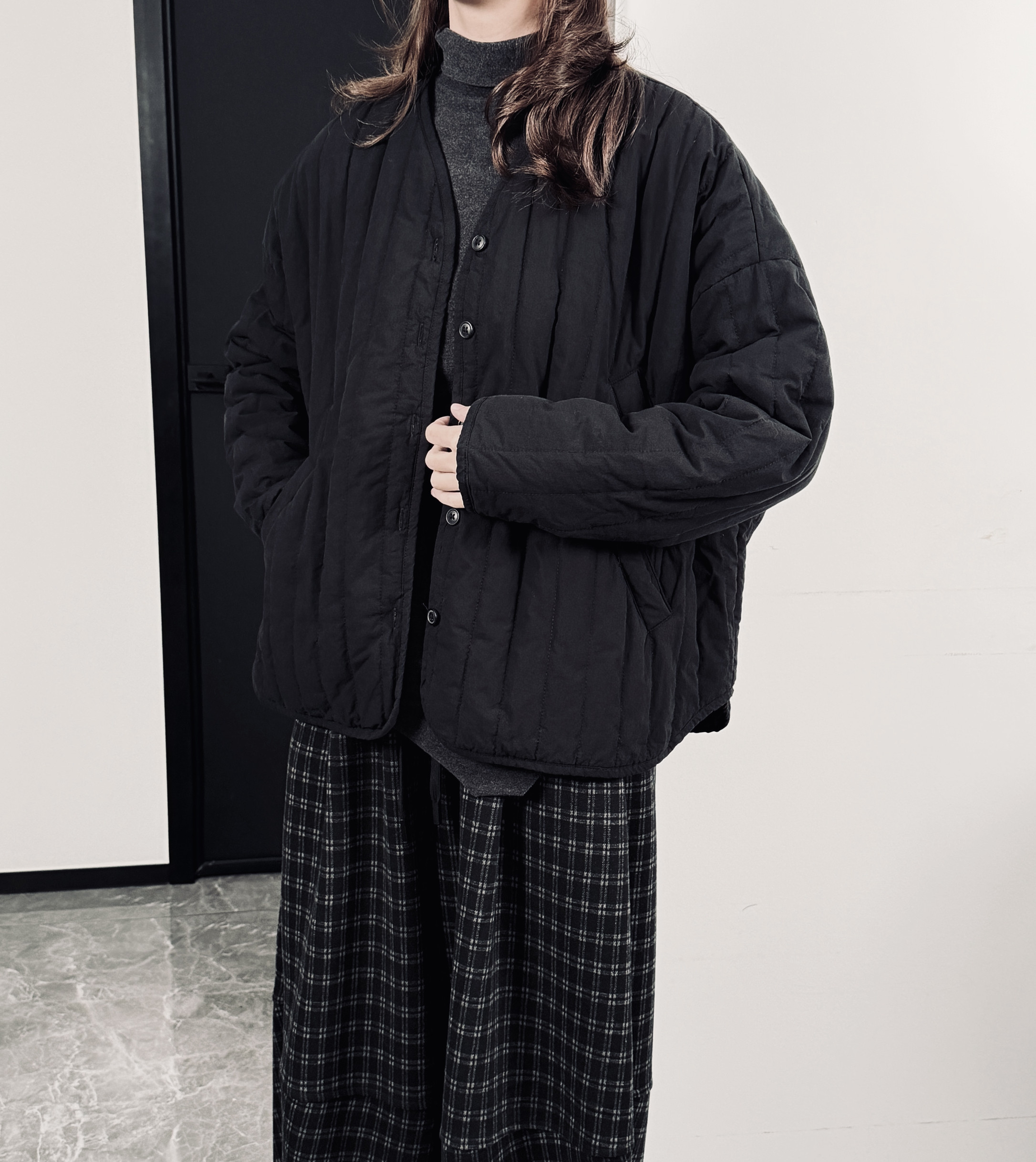 7143P107棉服女坑条加厚保暖潮了,女装棉衣/棉服,钱塘801（原钱塘901）