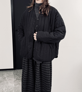 7143P107棉服女坑条加厚保暖潮了图片