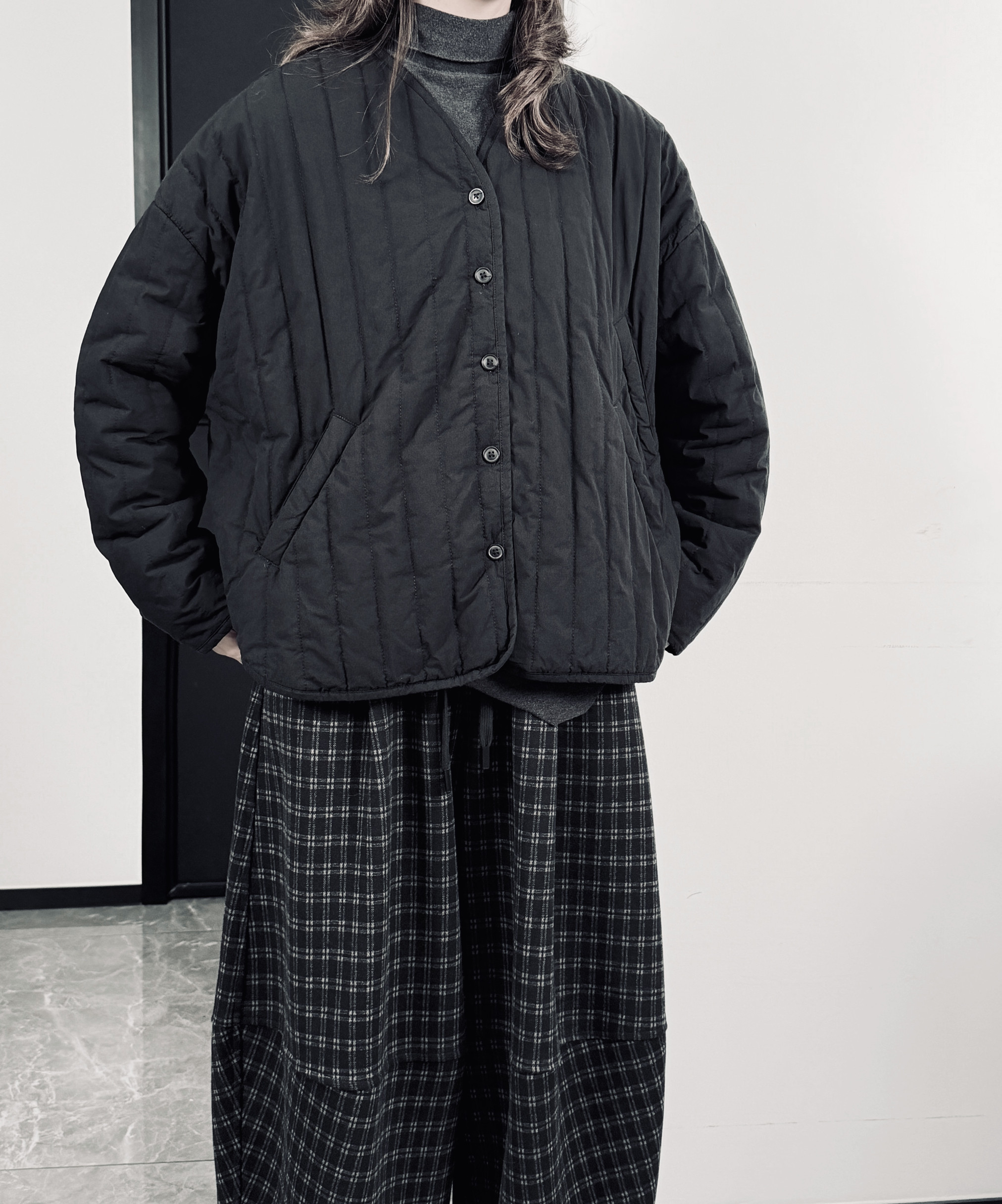 7143P107棉服女坑条加厚保暖潮了,女装棉衣/棉服,钱塘801（原钱塘901）