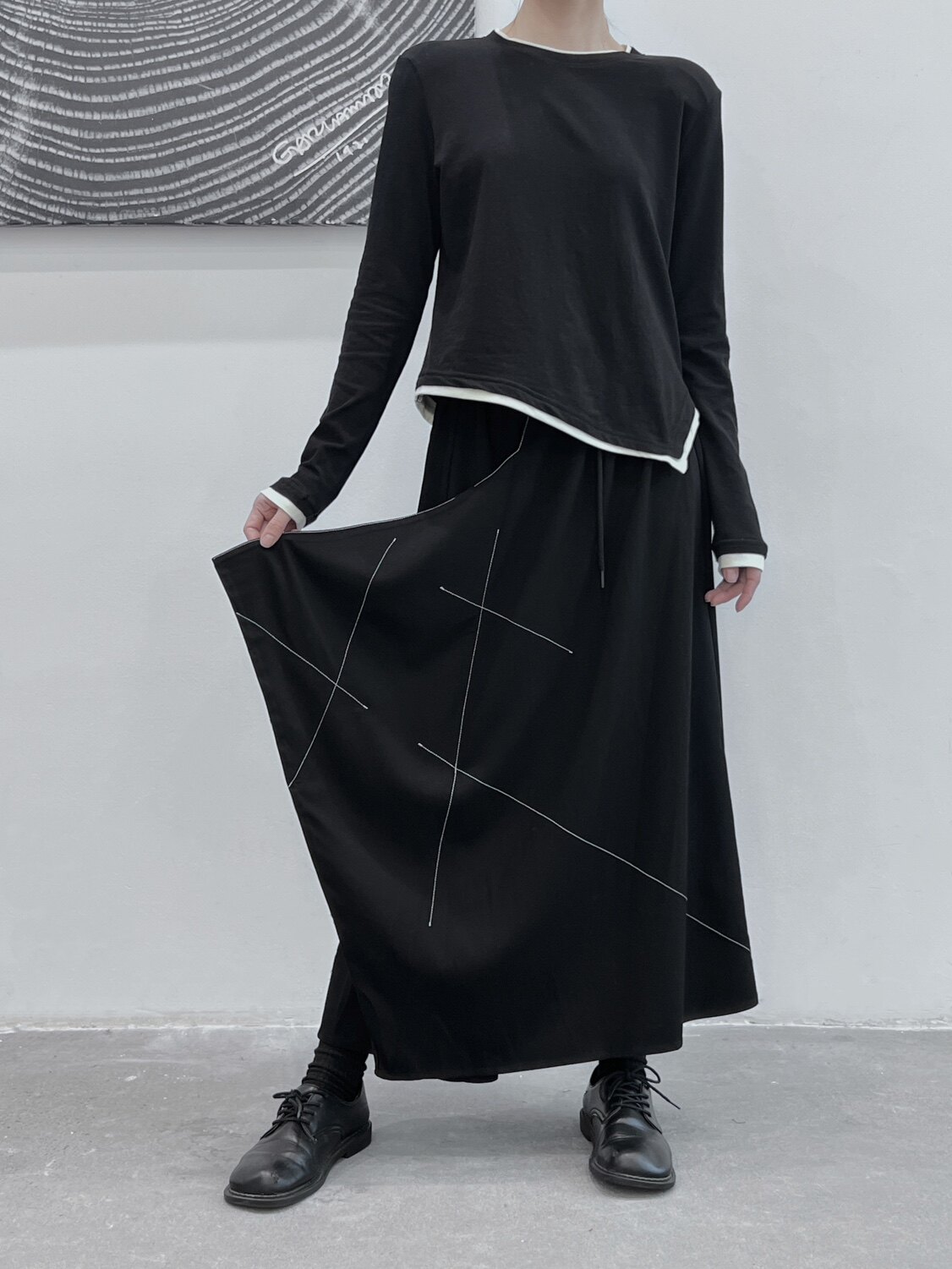 3066P75暗黑半身裙女春夏新款,商品下架区,钱塘801（原钱塘901）