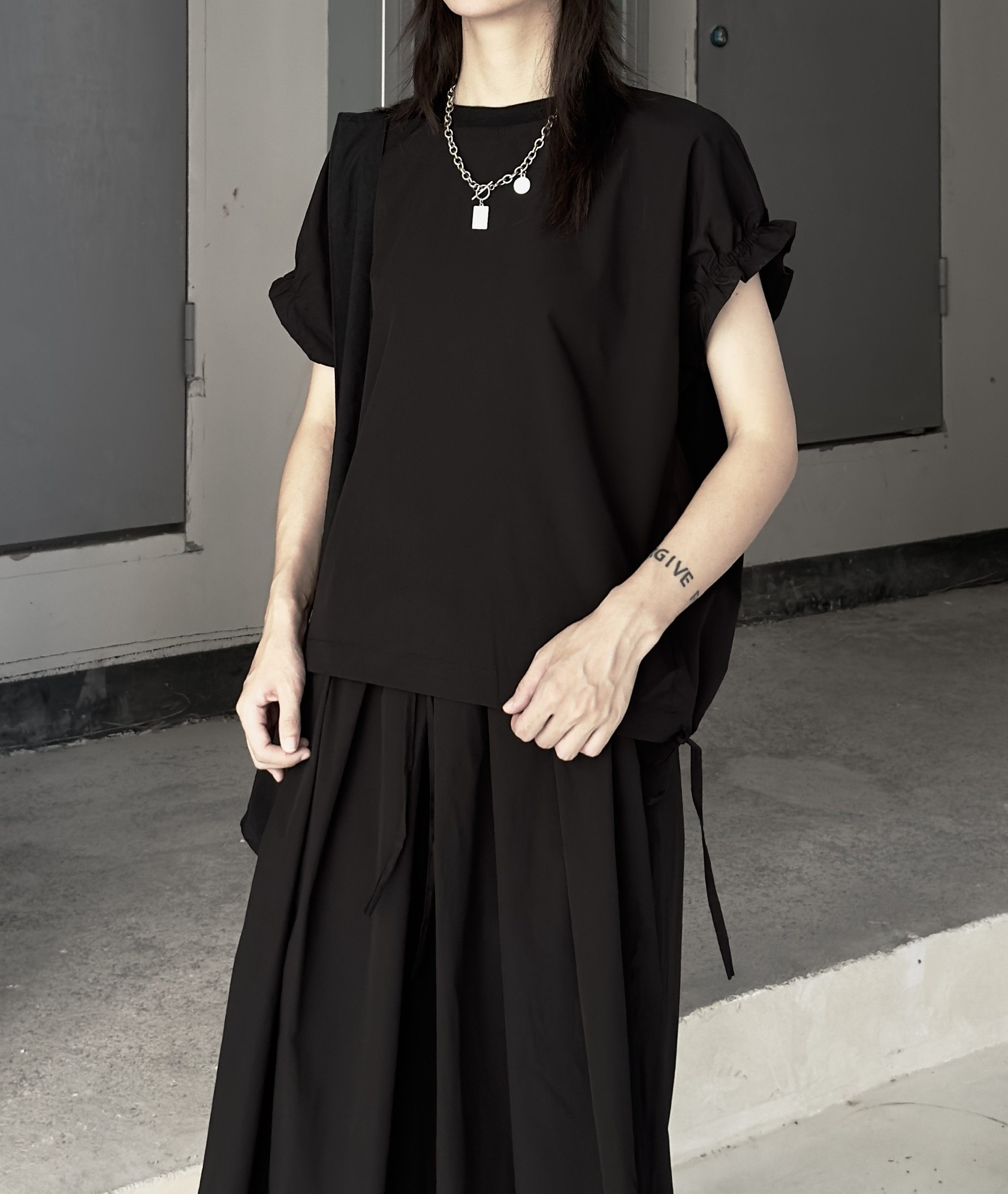 3093P60暗黑设计款短袖衬衫,男装衬衫,钱塘801（原钱塘901）