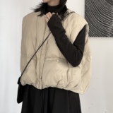 叁也自渡/风冬季南瓜羽绒服马甲女廓形保暖慵懒风外套潮，女装马甲，钱塘801（原钱塘901）