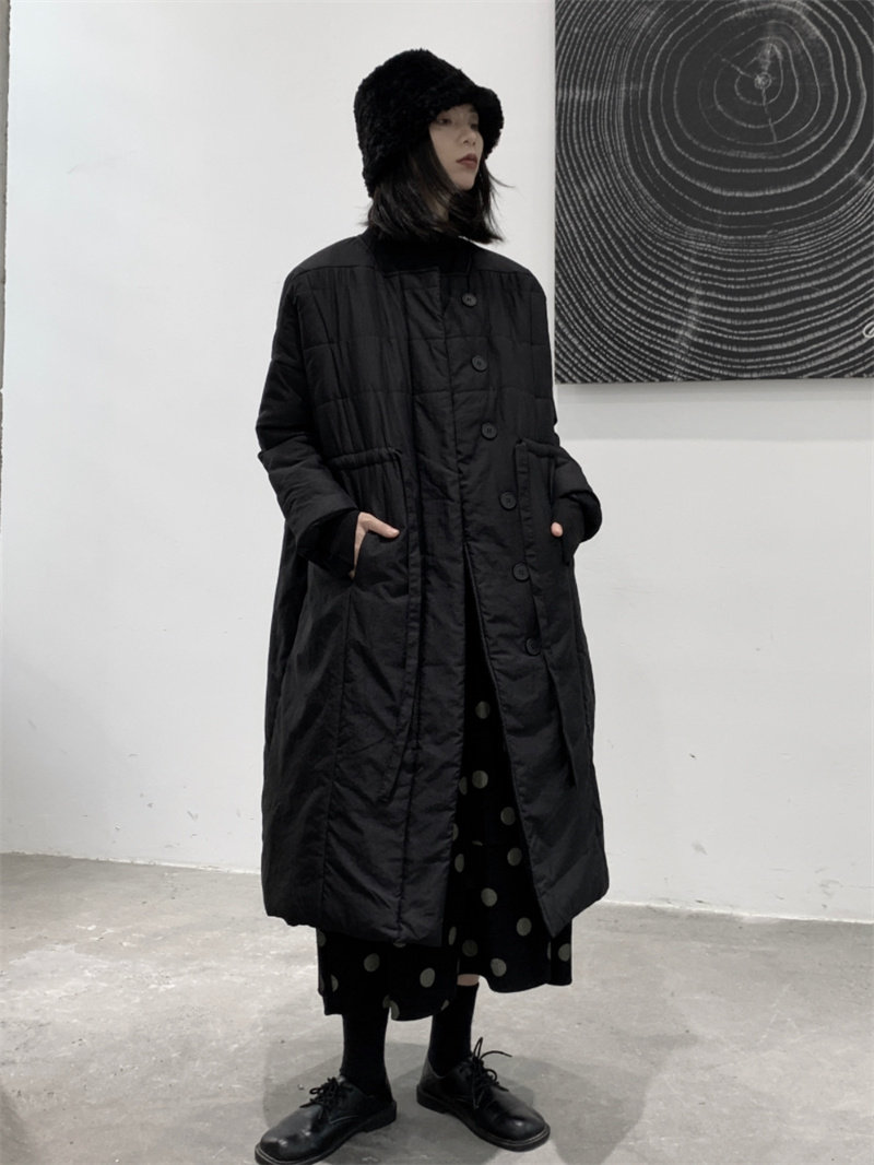 19021P165暗黑羽绒棉服中长款保暖加厚,商品下架区,钱塘801（原钱塘901）