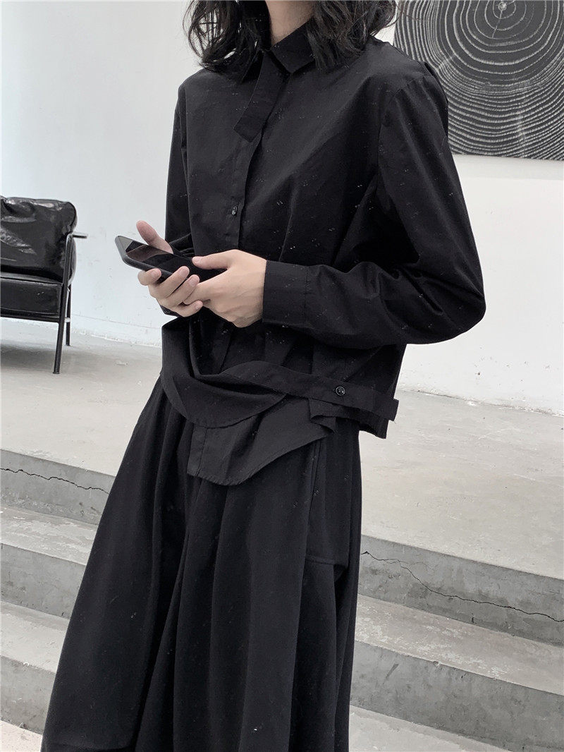 8203P652024秋装新款衬衫全棉宽松小众暗黑设计款,商品下架区,钱塘801（原钱塘901）