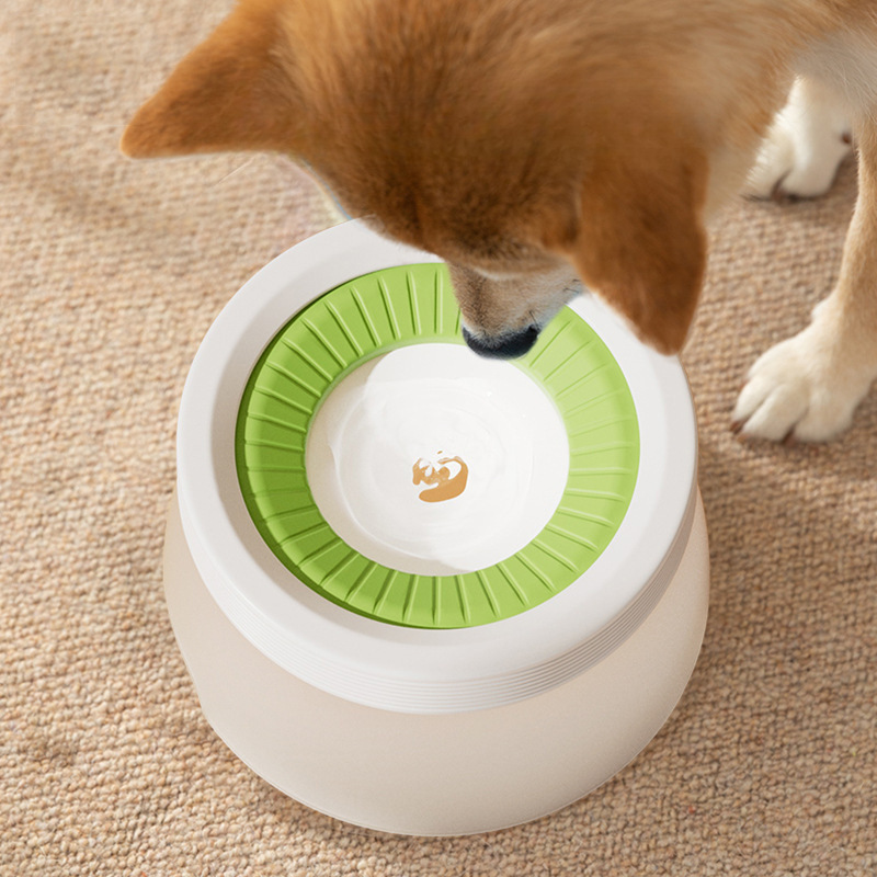 不湿嘴水碗单碗防尘抑菌可调节