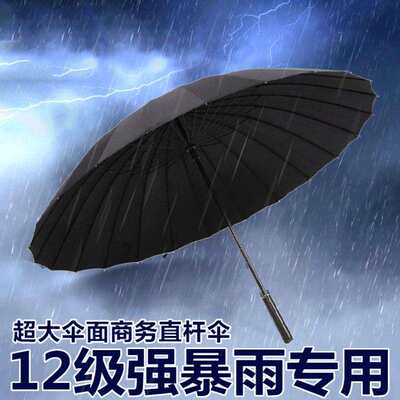 24骨长柄超大商务直杆雨伞双人广告伞成人大号抗风暴雨高尔夫伞