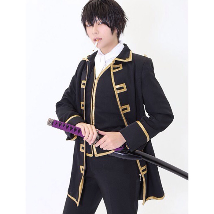 银魂真选组队服冲田总悟cos服装 新选组土方十四郎cosplay服装男