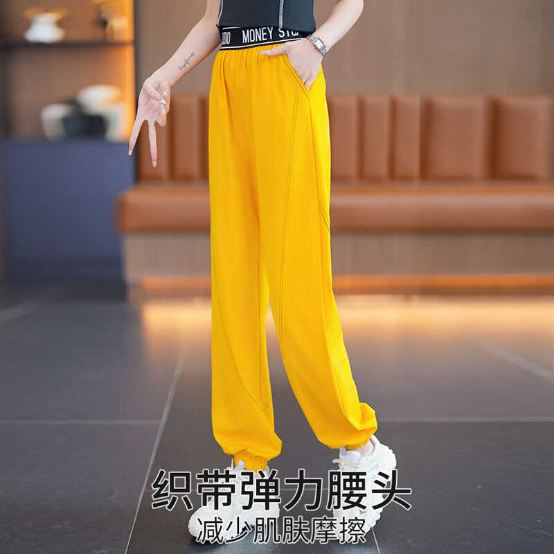 高腰速干春夏健身运动体操舞蹈裤