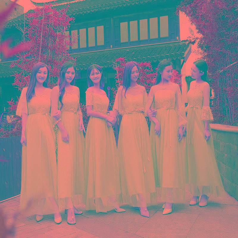 Short dress for Bridesmaid wear 2017 new pattern Korean white Sisters Dress Autumn and winter student Evening dressin the Women's clothing/Boutique , Wedding/Cheongsam/Formal dress , Formal dress/Evening  category - from Buy2taobao.com to provide professional Taobao agent buy service