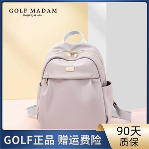 GOLF双肩包女时尚潮流简约百搭高中大学生书包帆布小背包2023新款