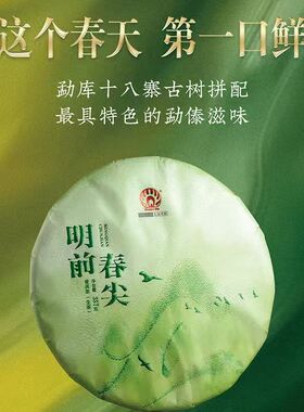 2025年春茶一芽二叶357克饼茶