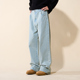宽松阔腿直筒休闲长裤 LOADMIND春季 子男潮牛仔裤 复古裤 潮水洗 美式