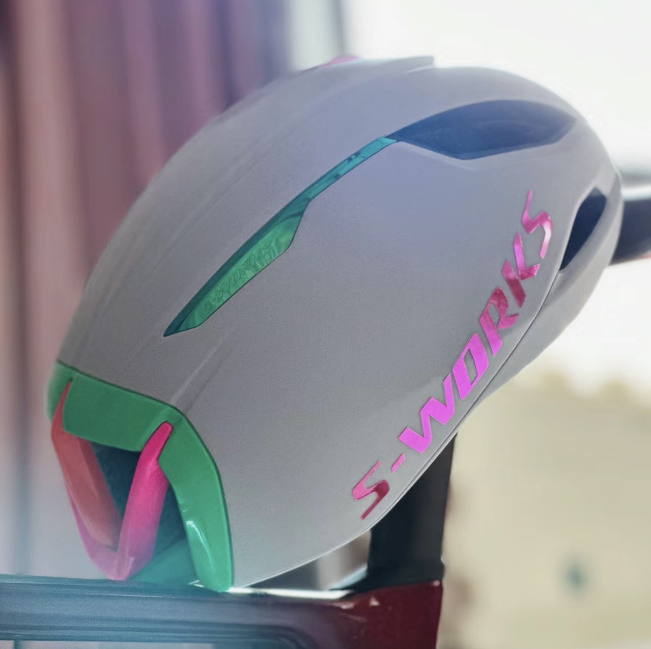 LIGHTNING SWORKS EVADE3 도로 자전거 헬멧 로고 색상 변경 팀 버전 퀵 스텝 스티커에 적합