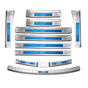 长安22款第二代CS55plus门槛条迎宾踏板改装件后备箱护板装饰亮条