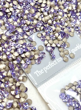 美饰码尖圆20310紫罗兰水钻奥钻鞋服饰辅料指甲穿戴甲DIY配饰