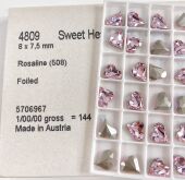 施华花式 华子贴钻饰品 石水晶正品 石4809歪心8 7.5mm网红美甲花式