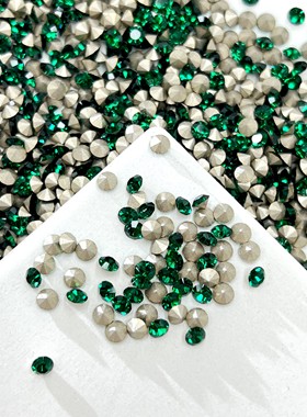 美饰码尖圆50730绿色闪亮奢华水晶DIY美甲饰品配饰贴钻穿戴甲小钻