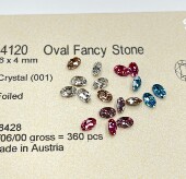 施华花式 石4120椭圆6x4mm鸽子蛋堆堆钻拼钻材料包小指甲饰拉丁舞